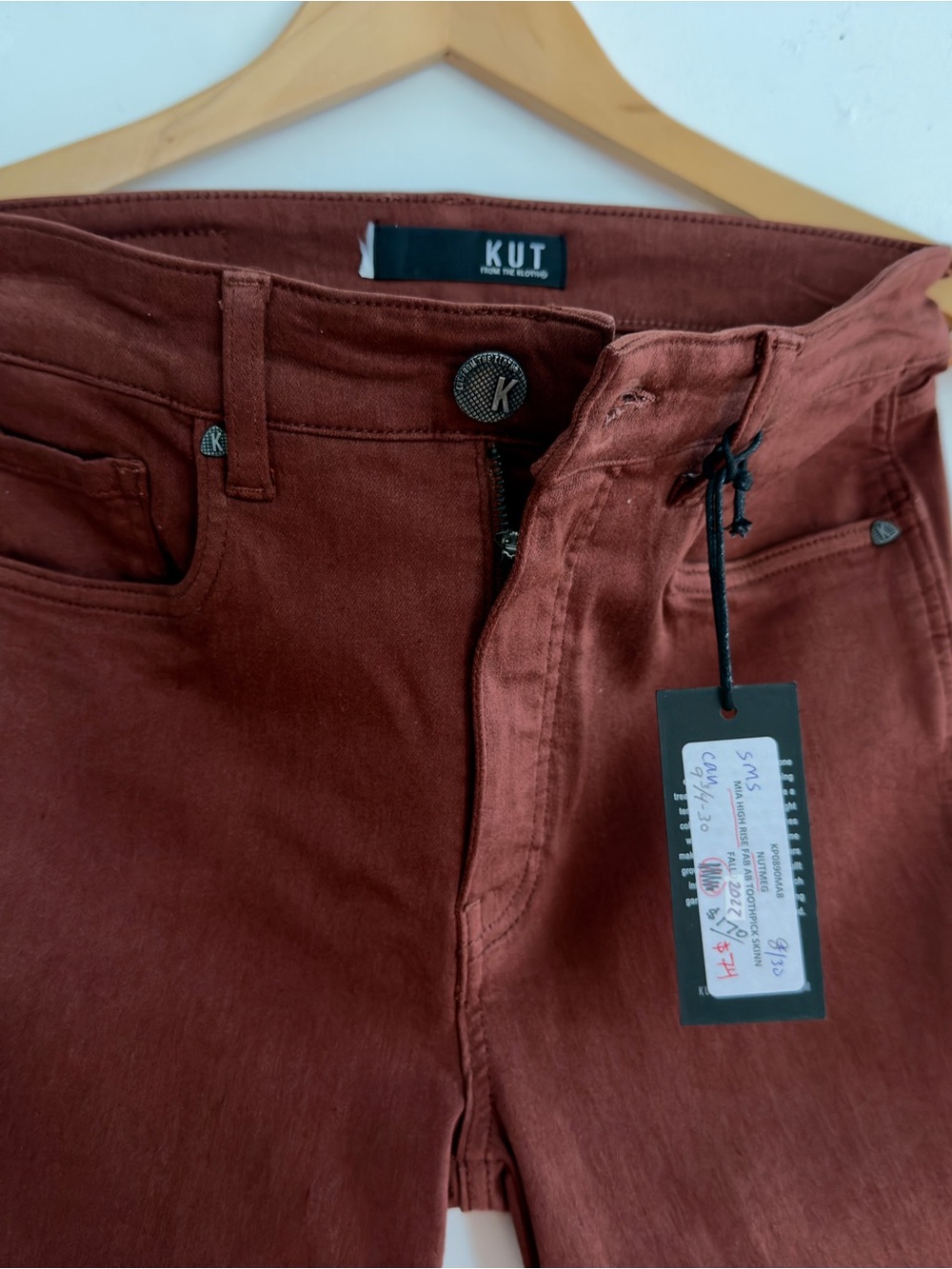 NWT Kut from the Kloth Rust Brown Women’s Skinny Jeans